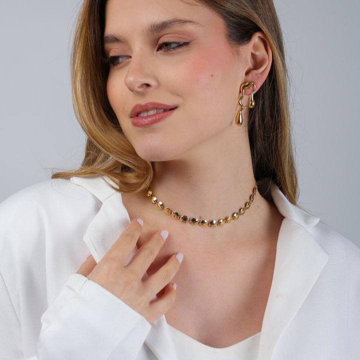 Kit Isolda Duo - Brincos e Chocker