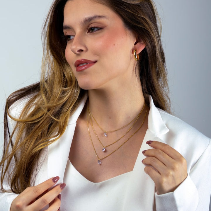 Kit Rebeca Duo - Brincos e Colar