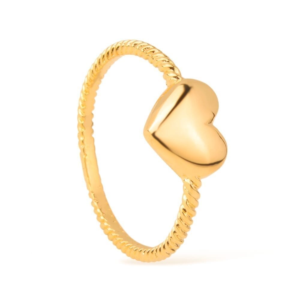 Anel Lia Dourado de Falange Coração Anel Lia Dourado de Falange Coração - Anéis de Falange 0001 Hub Joias