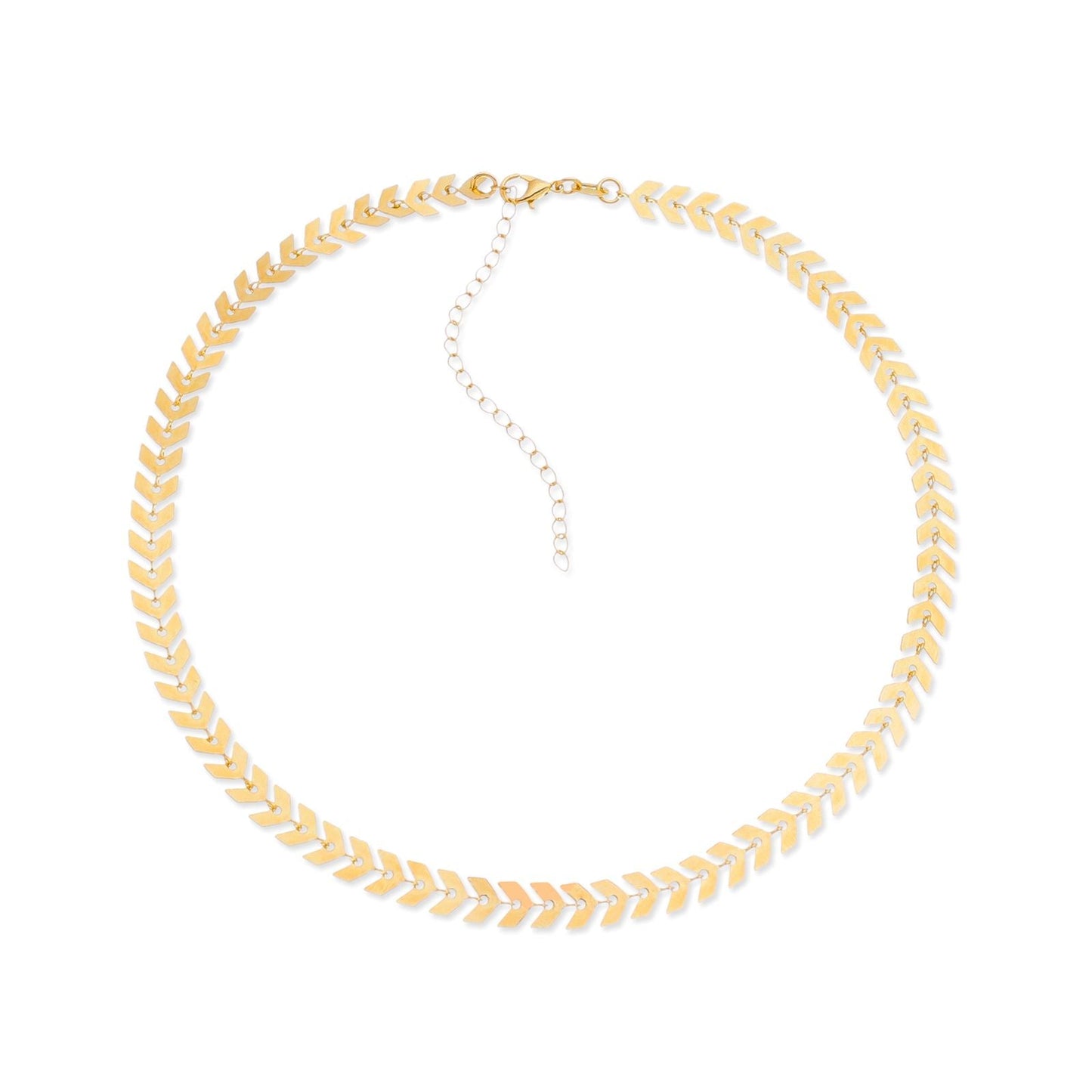 Colar Dourado Chocker de Seta Colares Hub Joias