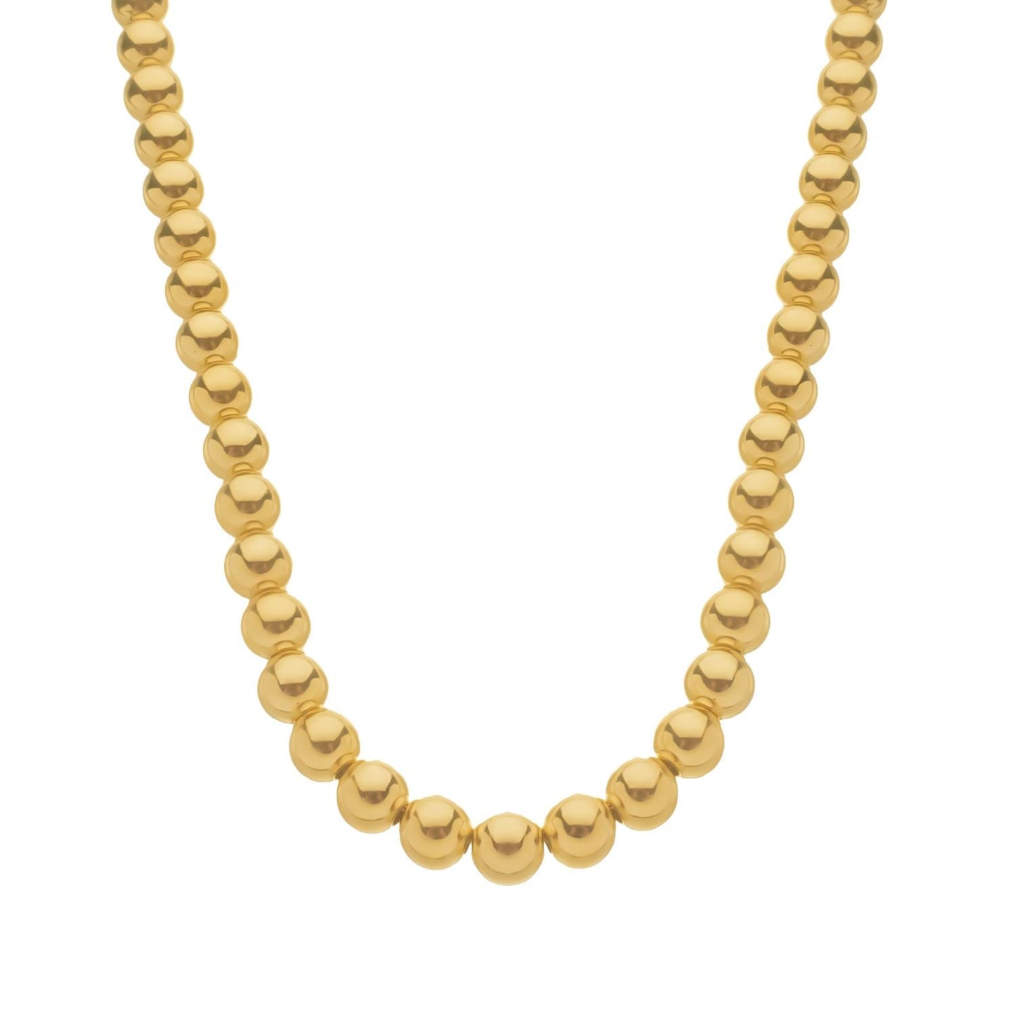 Colar Dourado de Bolas Médias Colares Hub Joias