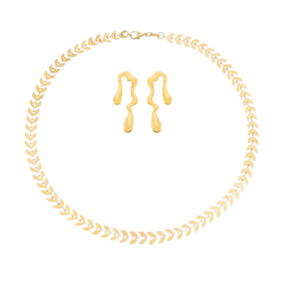 Kit Amélia Duo - Brincos e Chocker
