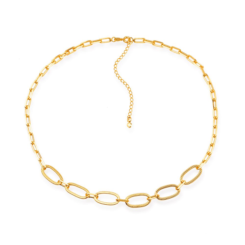 Chocker Dourada Cartier com Extensor Colares Hub Joias 