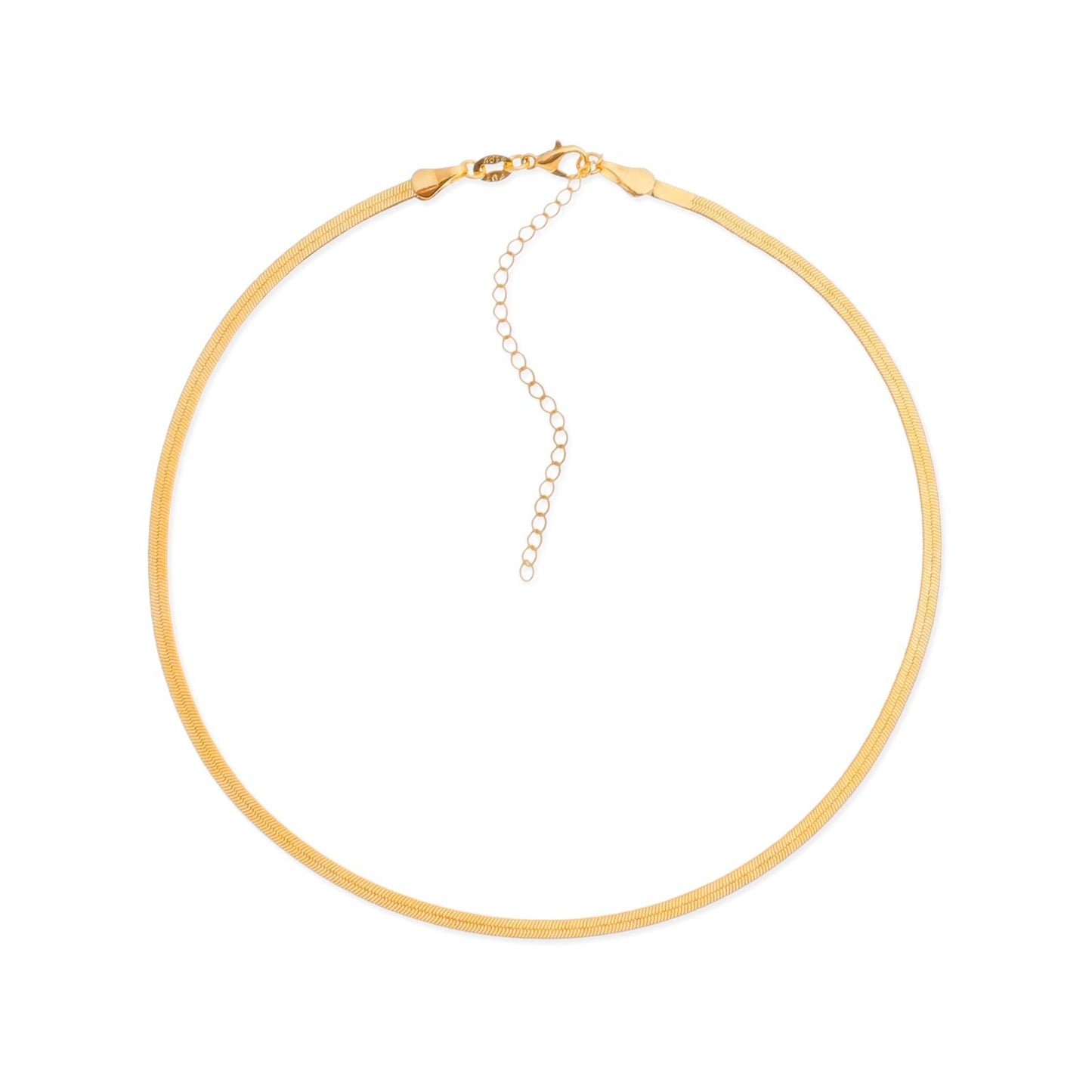 Colar Dourado Chocker de Fita Colares Hub Joias 