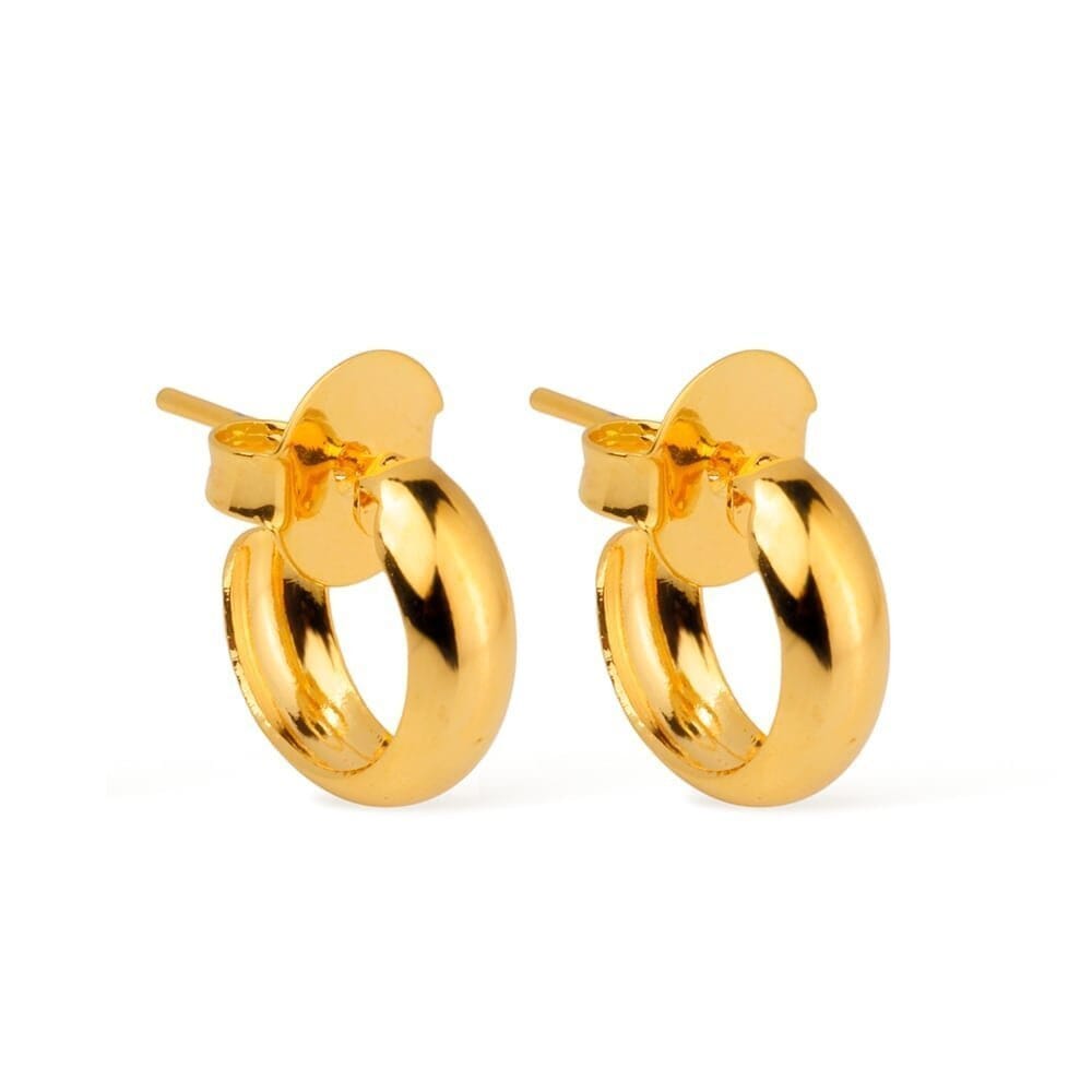 Brinco Aline Dourado de Argolinha - Fonttani