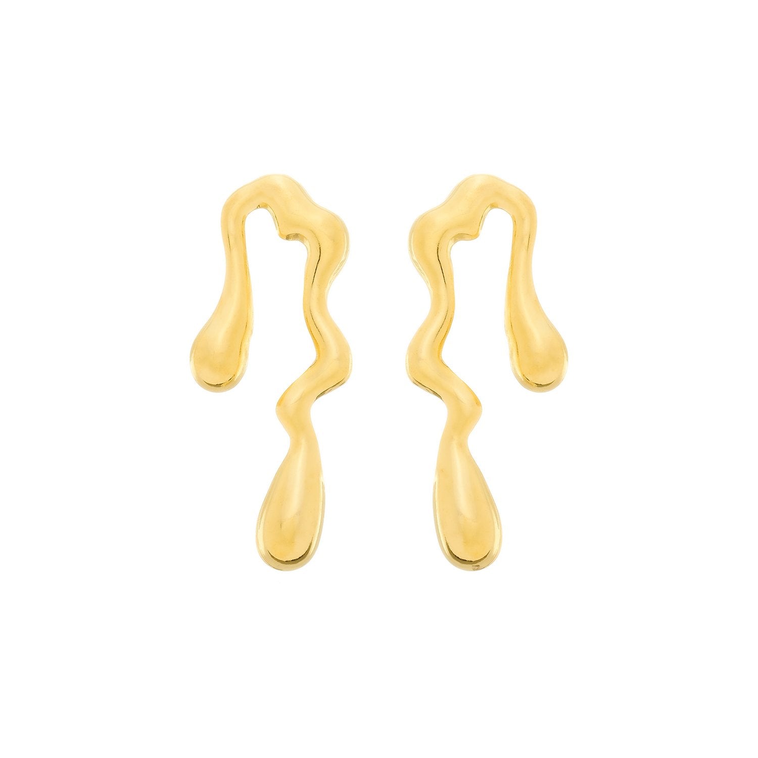 Brinco Amélia Dourado Orgânico de Gota - Fonttani