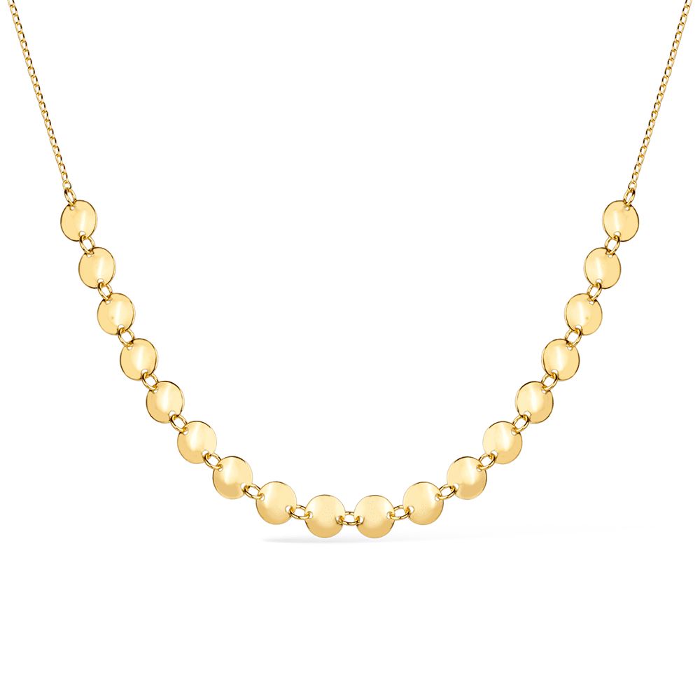 Chocker Isolda Dourada Esferas com Extensor - Fonttani