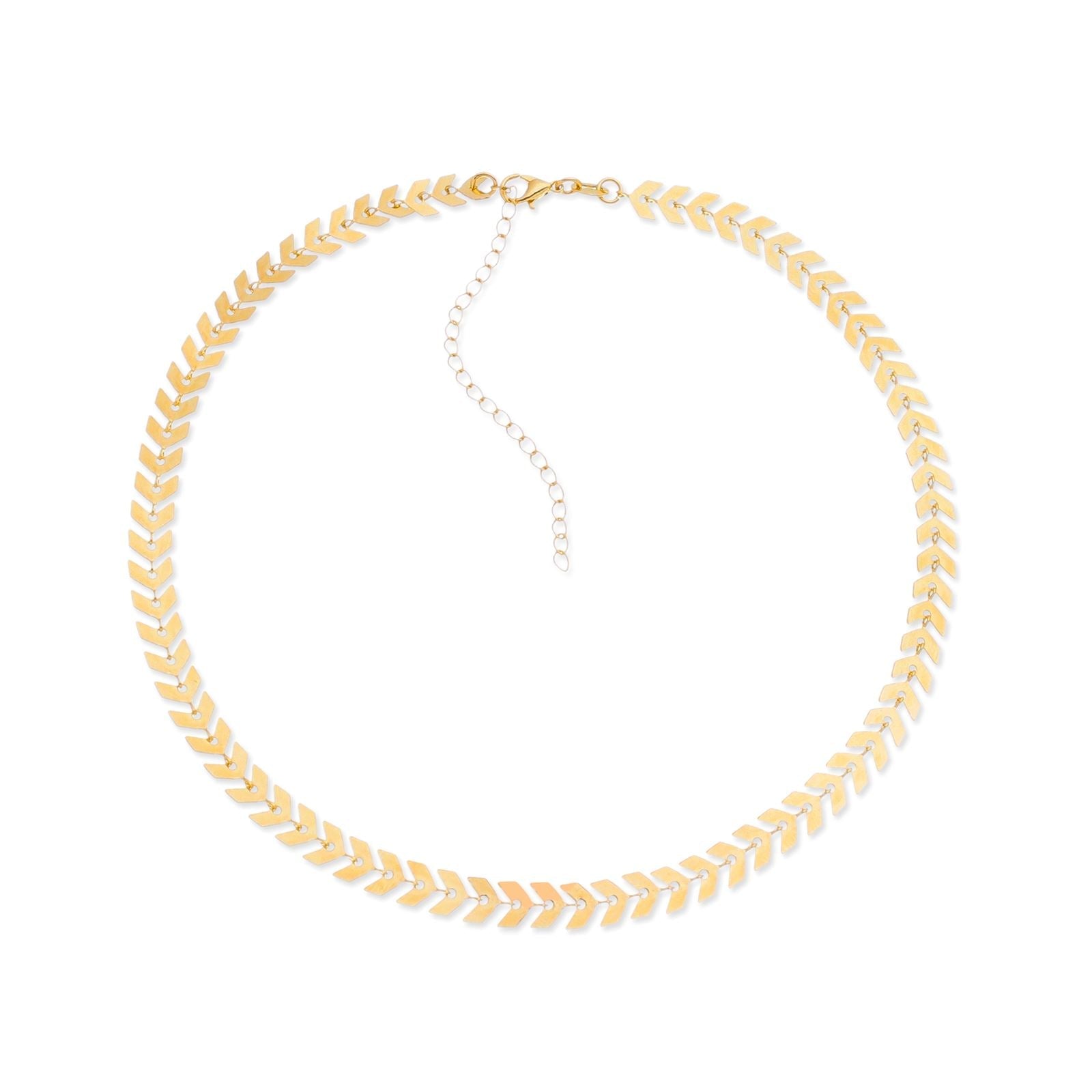 Colar Anabella Dourado Chocker de Seta - Fonttani