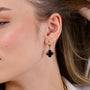 Conjunto Emeline Com Zircônia Preta - Colar e Brincos - Fonttani