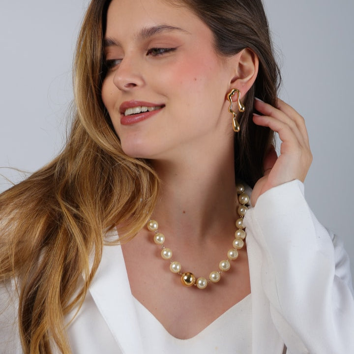 Kit Bali Duo - Brincos e Colar - Fonttani