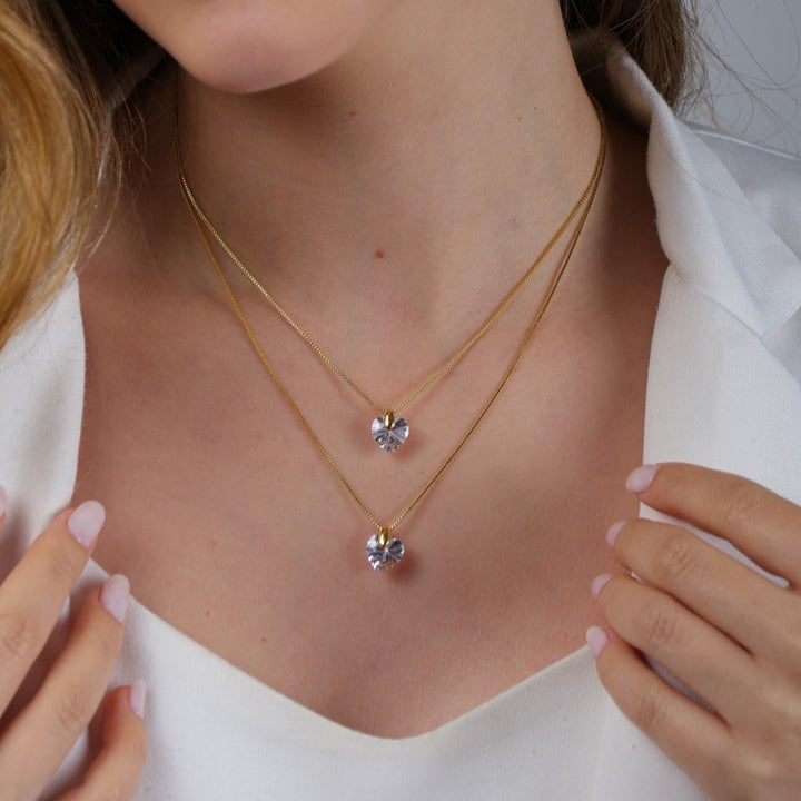 Kit Celina Duo - Brincos e Colar - Fonttani