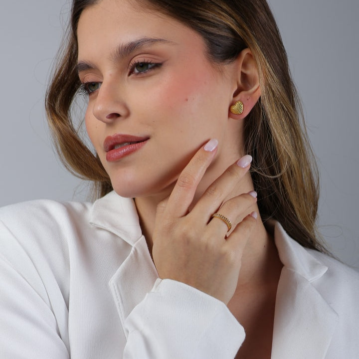 Kit Flora Duo - Anel e Brincos - Fonttani