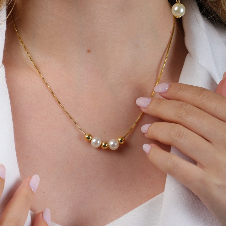 Kit Giselle Trio - Brincos, Colar e Pulseira - Fonttani