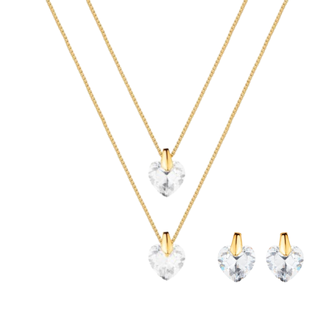 Kit Grazzi Duo - Brincos e Colar - Fonttani