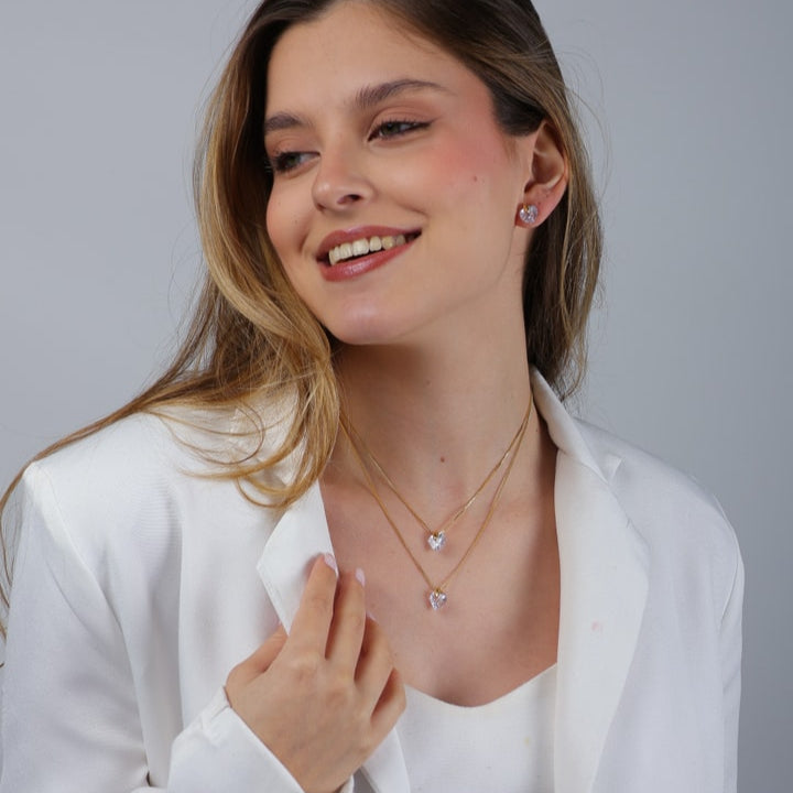 Kit Grazzi Duo - Brincos e Colar - Fonttani