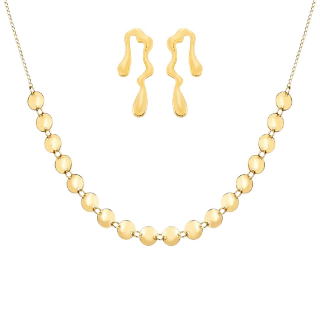 Kit Isolda Duo - Brincos e Chocker - Fonttani