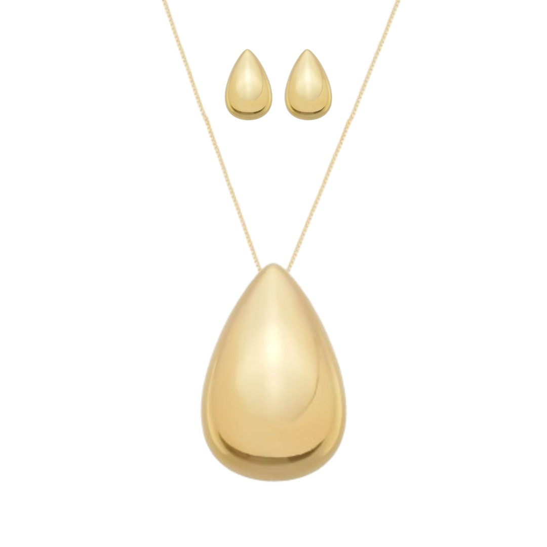 Kit Kiara Duo - Brincos e Colar - Fonttani