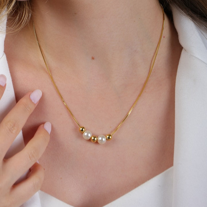 Kit Maura Duo - Brincos e Colar - Fonttani