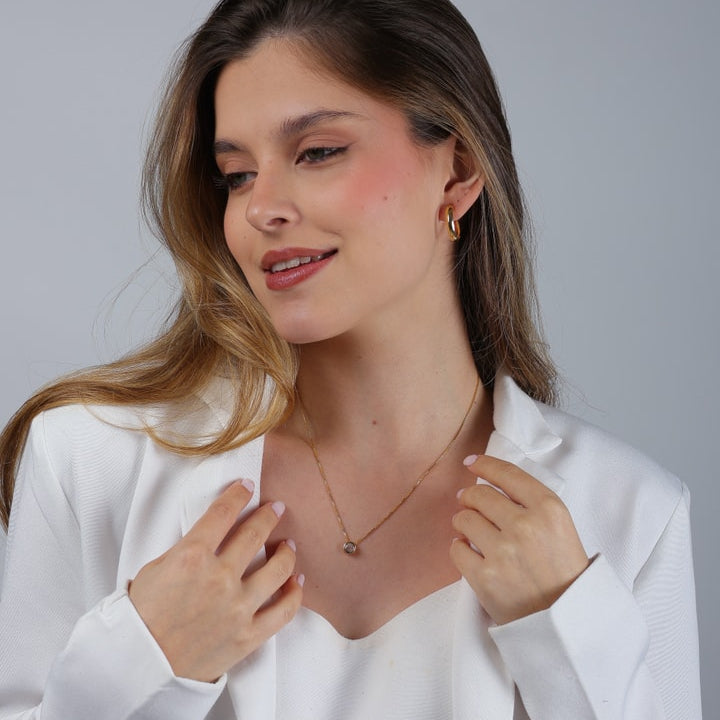 Kit Miss Duo - Brincos e Colar - Fonttani