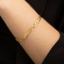 Pulseira Elza Dourada Trançada - Fonttani