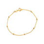 Pulseira Hailey Dourada de Bolinhas Delicada - Fonttani